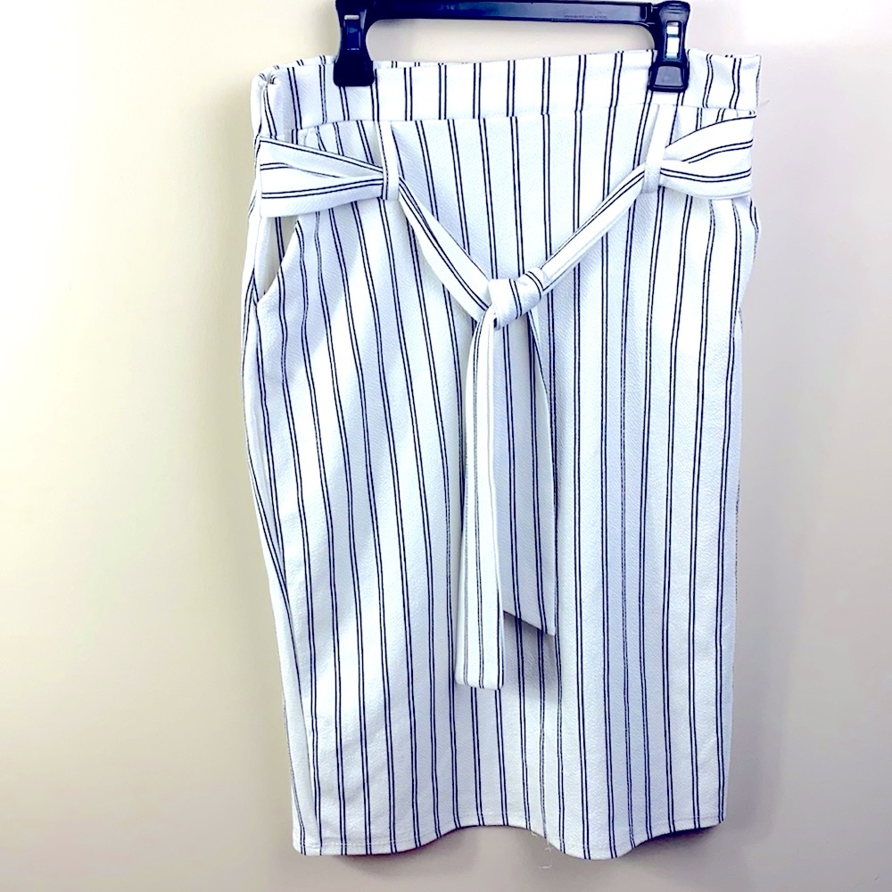 Striped Pencil Skirt